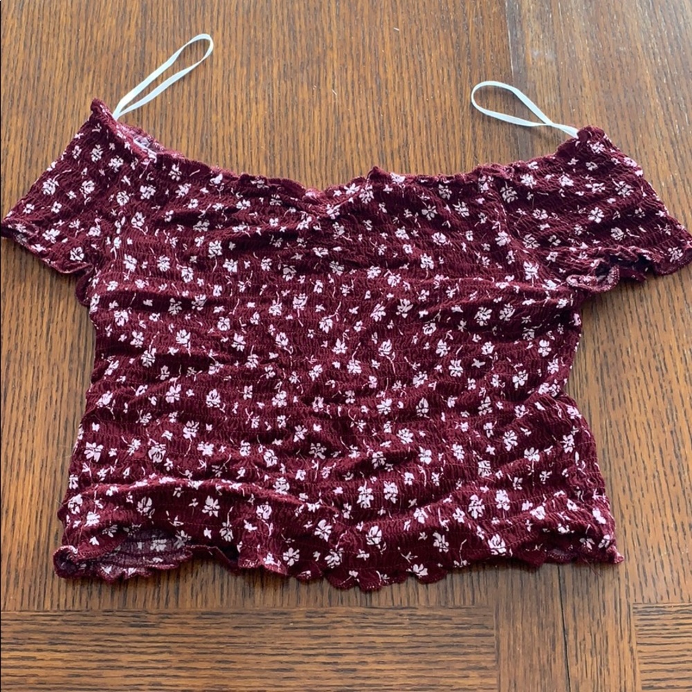 Off the shoulder tube top